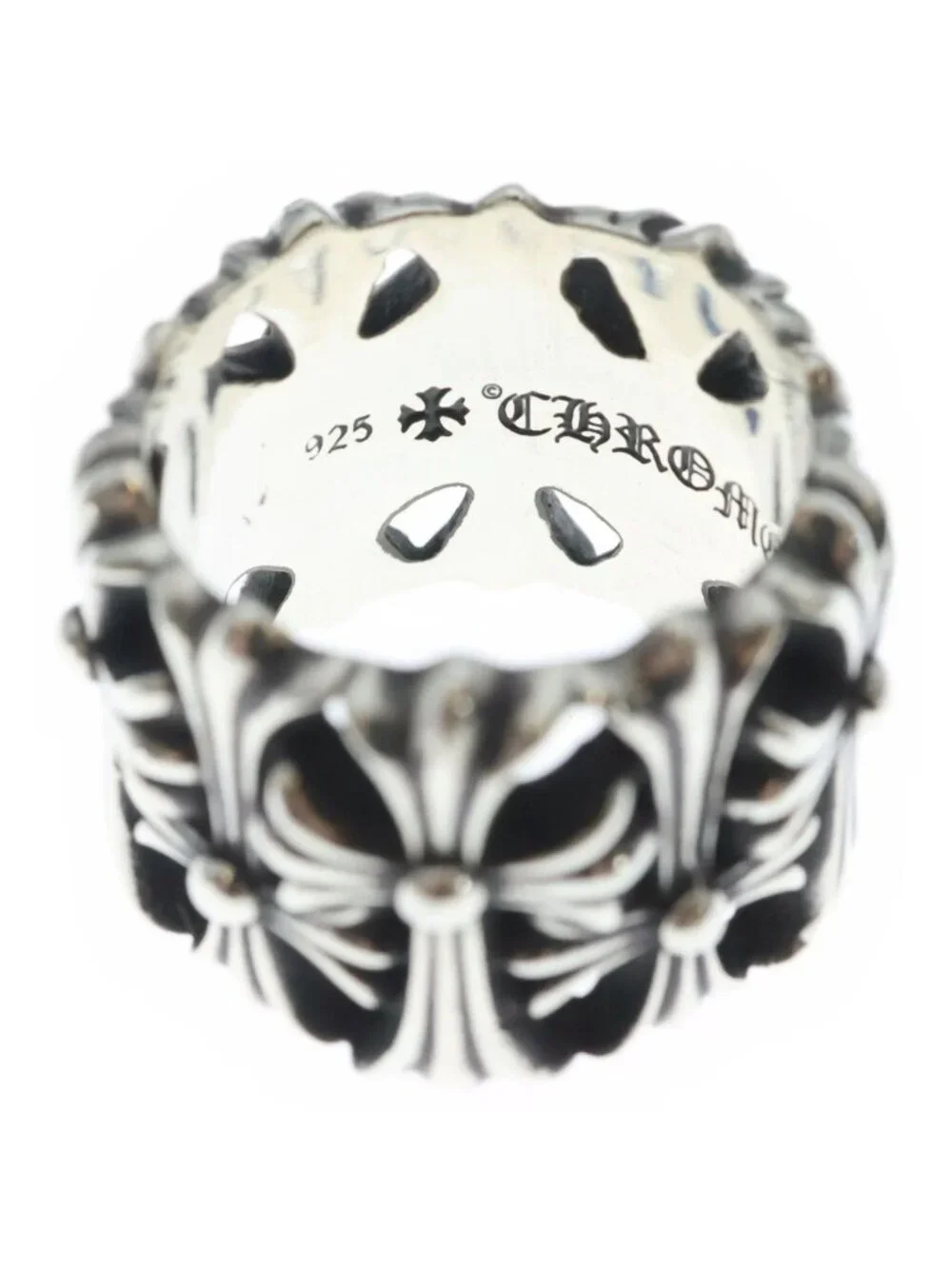 Chrome Hearts Cemetery Black Sling Silver